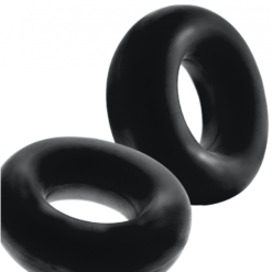 Hünkyjunk By Oxballs Lot De 2 Cockring Silicone STIFFY Bulge Noirs -Oxballs lot de 2 cockrings silicone stiffy bulge noirs 2