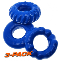 Lot De 3 Cockrings Oxballs BONEMAKER Bleu -Oxballs lot de 3 cockrings oxballs bonemaker bleu 2