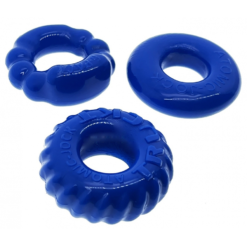 Lot De 3 Cockrings Oxballs BONEMAKER Bleu -Oxballs lot de 3 cockrings oxballs bonemaker bleu 4