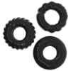 Lot De 3 Cockrings Oxballs BONEMAKER Noirs