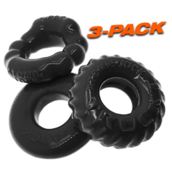 Lot De 3 Cockrings Oxballs BONEMAKER Noirs -Oxballs lot de 3 cockrings oxballs bonemaker noirs 2