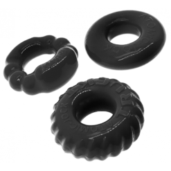 Lot De 3 Cockrings Oxballs BONEMAKER Noirs -Oxballs lot de 3 cockrings oxballs bonemaker noirs 4