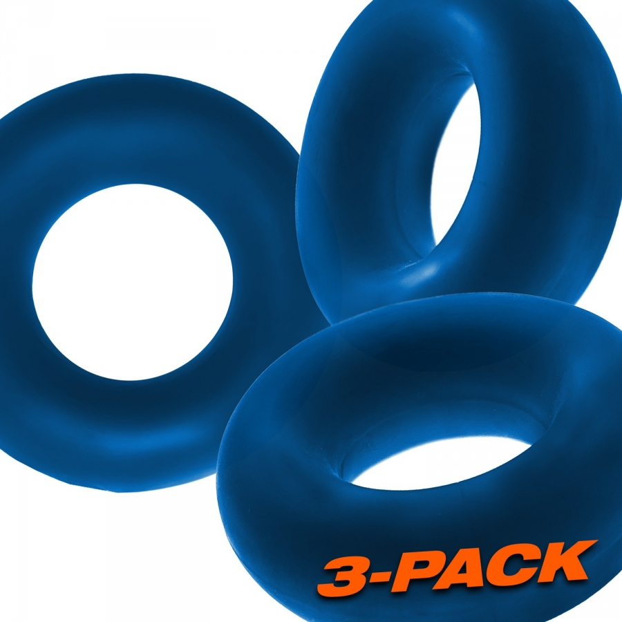 Lot De 3 Cockrings Oxballs FAT WILLY Bleus 4 Lot De 3 Cockrings Oxballs FAT WILLY Bleus – Image 4