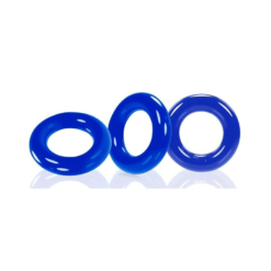 Lot De 3 Cockrings Oxballs WILLY RINGS Bleu