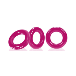 Lot De 3 Cockrings Oxballs WILLY RINGS Rose