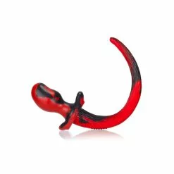 Plug Queue Puppy Tail Oxballs BEAGLE 9.5 X 5 Cm Rouge