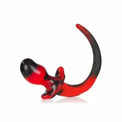 Oxballs Plug Queue Puppy Tail SWIRL 8.5 X 4.4 Cm Rouge